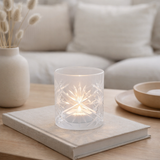Lanterne J-Line Santorini - verre - blanc - petite en situation