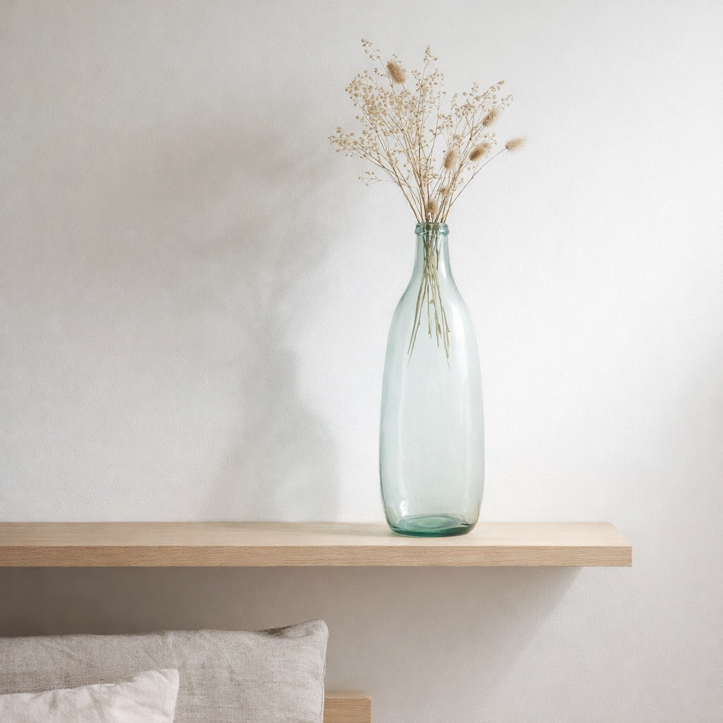 Bouteille de vase J -line - Verre - Transparent - 75 cm de haut en situation