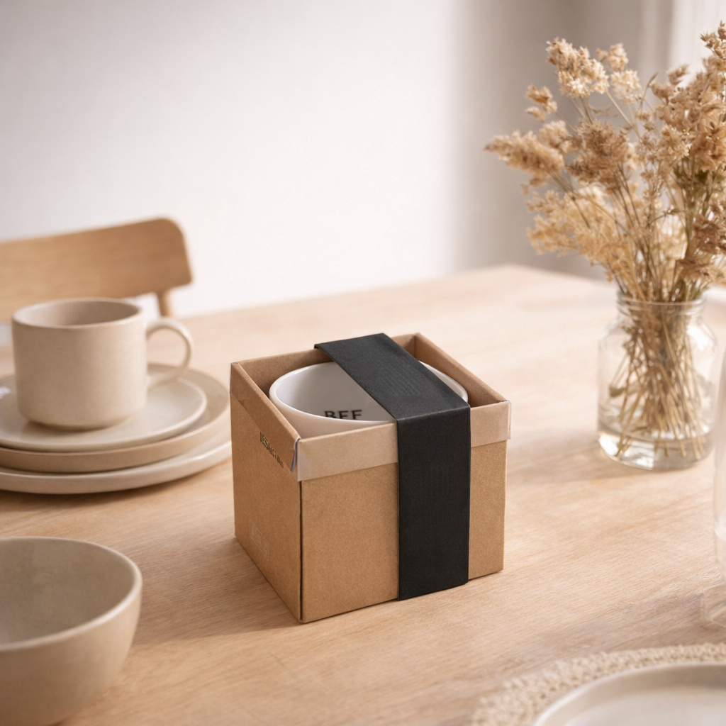 J-Line mug Message Bff - porcelaine - blanc/noir en situation