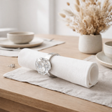 J-Line Rond de Serviette Alliance Trans/Argent en situation