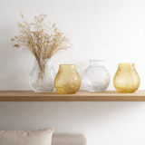 J-Line Vase Bol Cut - Verre - Transparent - Small - Ø 18 cm en situation
