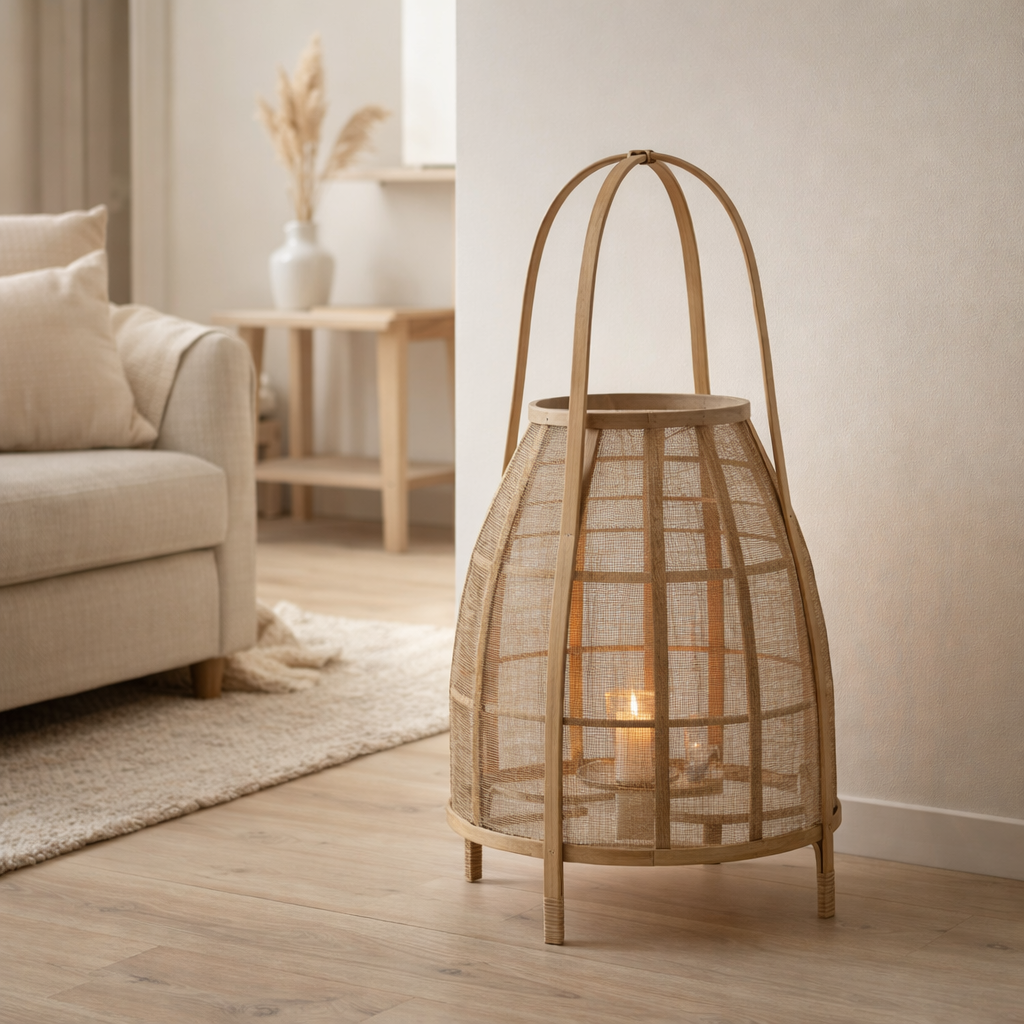 J -Liline Lantern Hood - Bamboo - Naturel - Large en situation