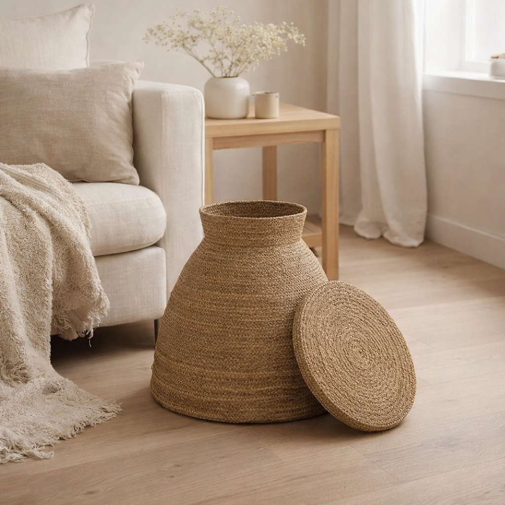 J-Line Panier Marie Seagrass Naturel en situation