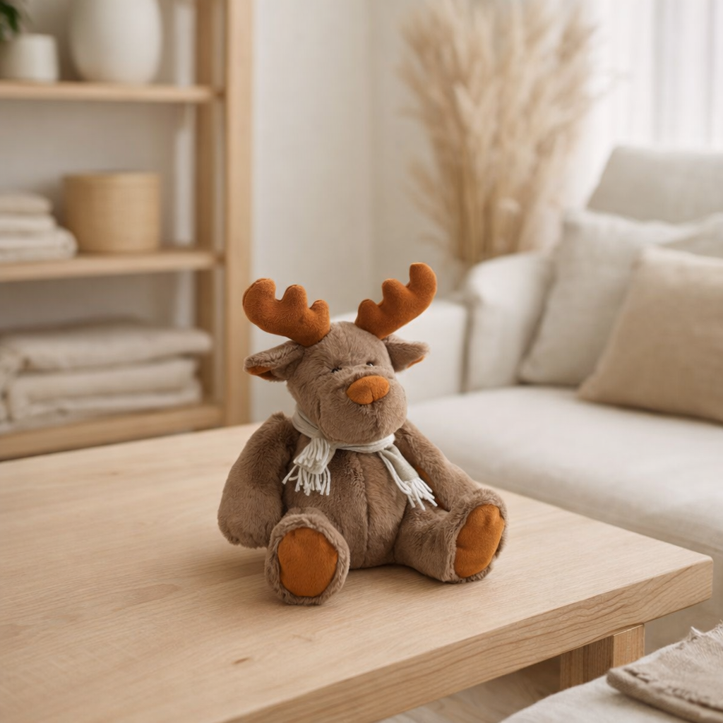 J-Line Renne+Écharpe Assis Textile Marron Petit en situation