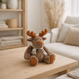 J-Line Renne+Écharpe Assis Textile Marron Petit en situation