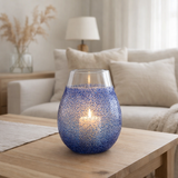 Lanterne J-Line Santorin - verre - bleu en situation