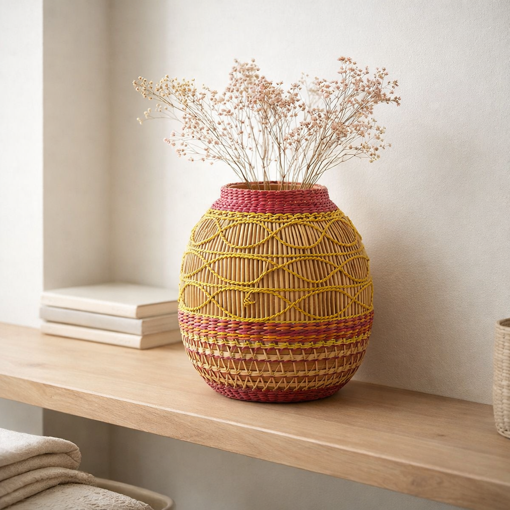 Vase en j-line de Rits - Magrase - Mélange - Moyen - Ø 23 cm en situation
