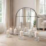Lanterne J-Line Sur Pied Ronde - verre - transparent - grande en situation