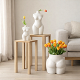 J-Line bouquet de fleurs Tulipes 7 Pièces - plastique - orange/jaune - grand en situation