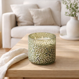 Bougie parfumée J-Line Thé & Herbes - verre - vert - moyen - 70U en situation