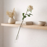 J-TUBE DE FLEUR VASE LINE - PLASTIQUE - Transparent - 9,5 cm de haut en situation