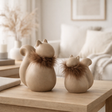 J-Line Figure Squirrel - Céramique - Brown - Large en situation