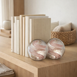 Guirlande presse-papier J-Line - verre - or/rose/blanc - grande en situation