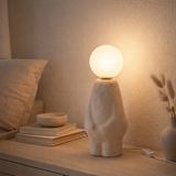 J-Line Table Lamp Globe - Verre / Céramique - Beige en situation