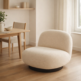 Chaise longue J-Line Snow peupliers - bois/mousse - blanc/noir en situation