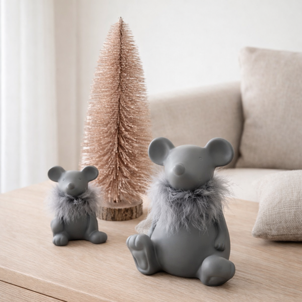 J-Mouse Figure - Céramique - Gray - Small en situation