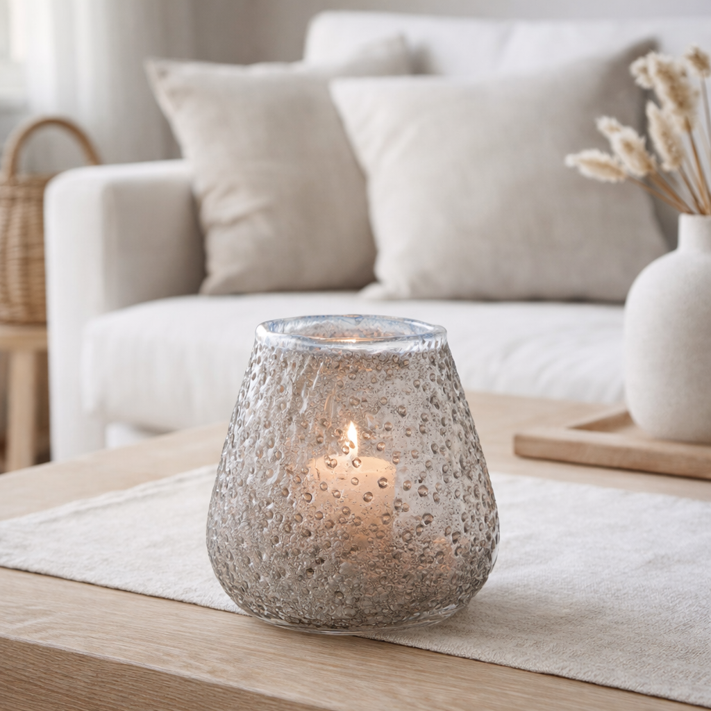 Lanterne J-Line - verre - gris - moyen en situation