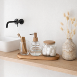 J -line Vase Bottle Marble - Stone - Beige - Small - Ø 10 cm en situation