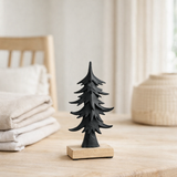 Pin J-Line Ori sur pied - bois - aluminium - noir - grand en situation