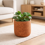 J -line Flowerpot rugueux - Céramique - Teracotta - Grand - Ø 22 cm en situation