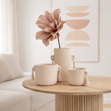 J-Line branche de fleur feuilles courtes Eva - plastique - rose en situation