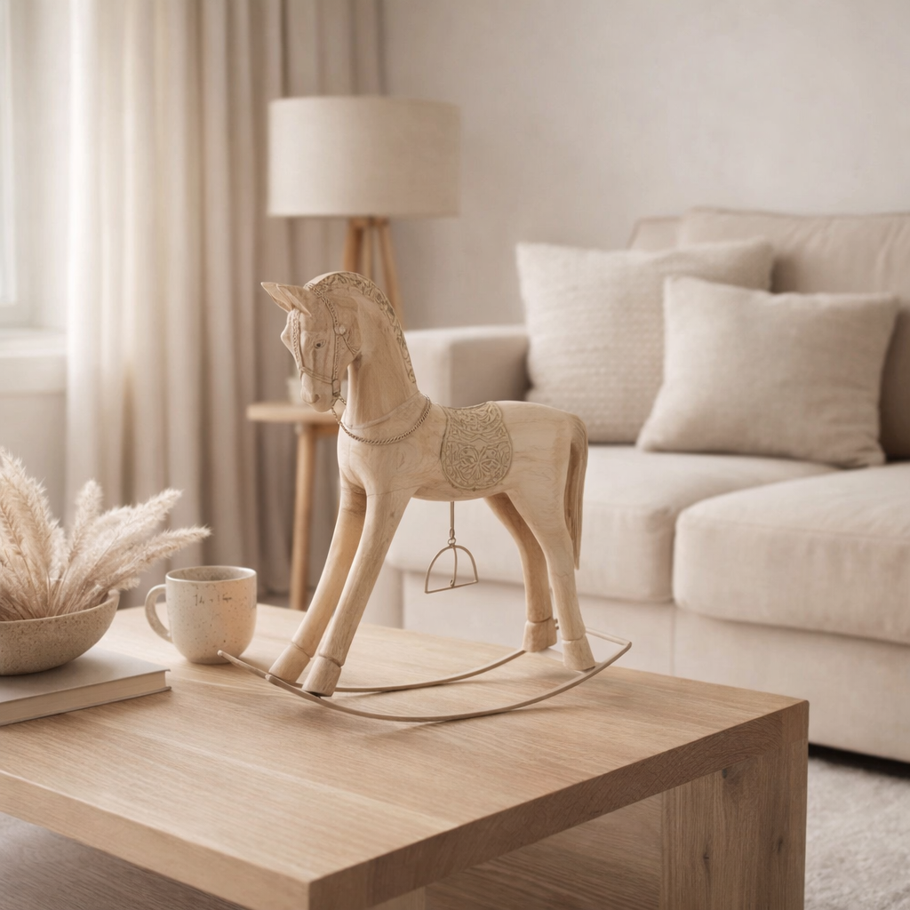J-line décoration rock topo - bois / métal - naturel - s en situation