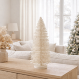 J -line décoration de Noël arbre de Noël - bois - blanc - grand en situation