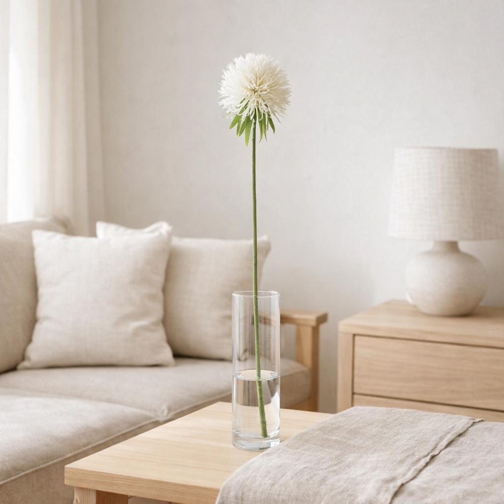 J-Line Flower Allium - plastique - blanc - petit en situation