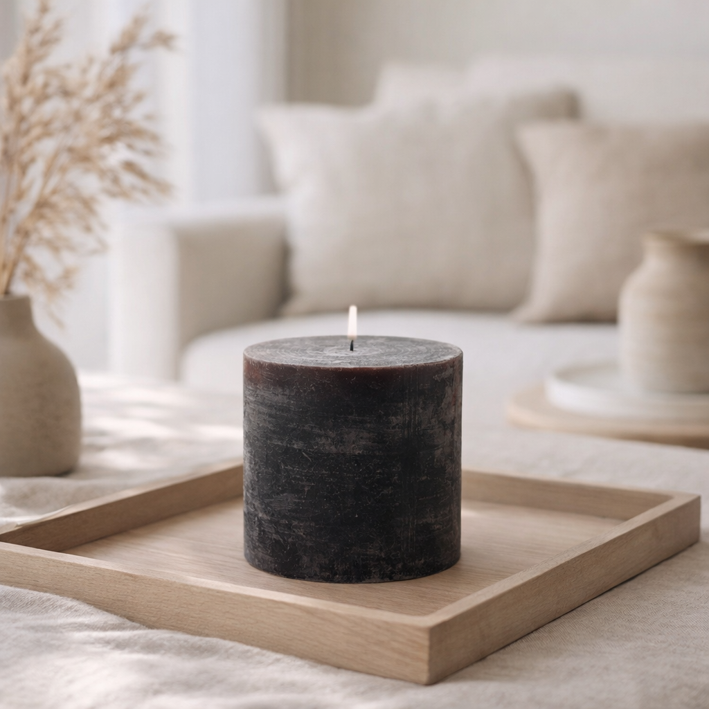 Bougie cylindrique J-Line - noire - 8U en situation