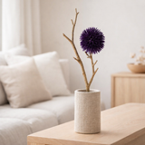 J-Line Branche Echinops 3 Fleurs Plastique Violet/Or en situation