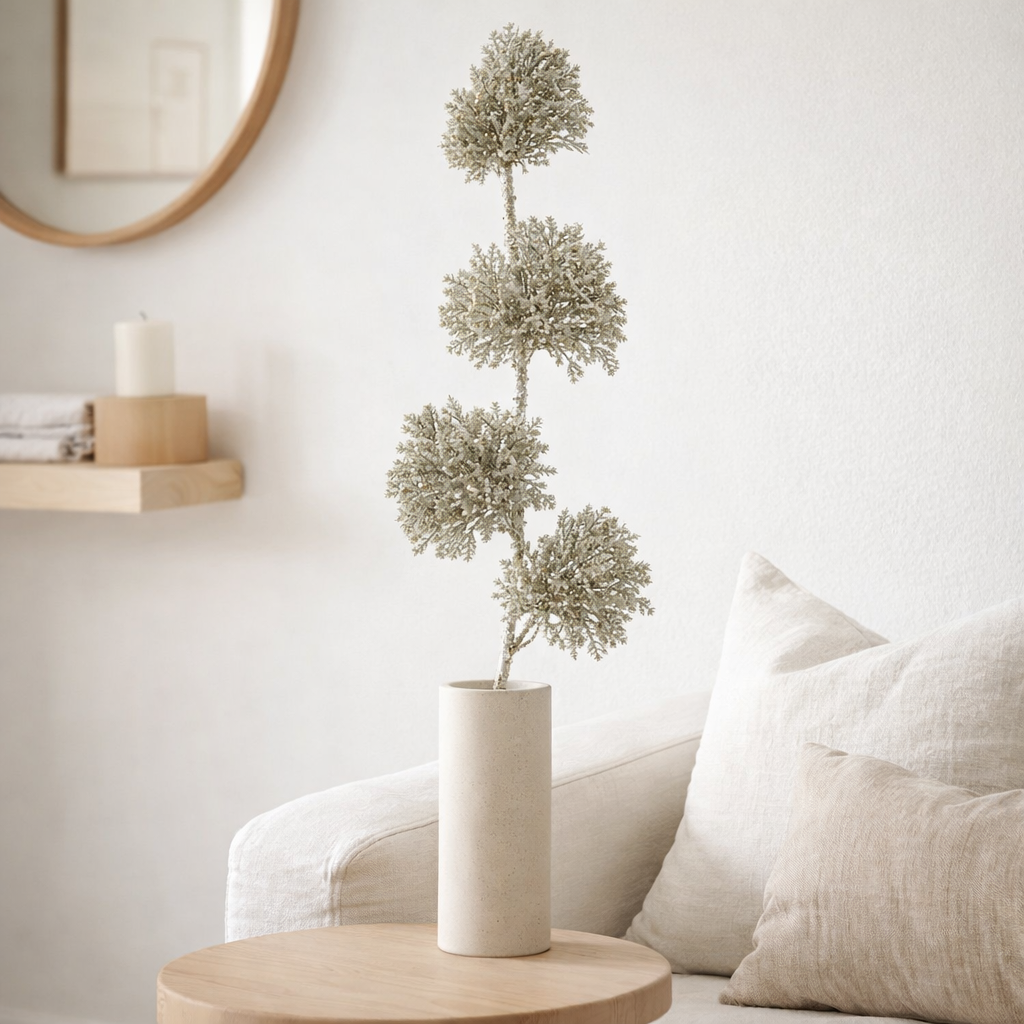 Branche de décoration J-Line - plastique - vert clair en situation
