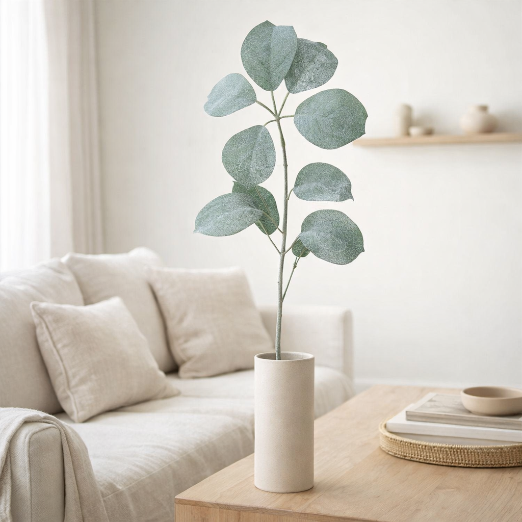 J-Line décoration Branche Schefflera Flocked - plastique - vert en situation