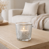 Lanterne J-Line Chloé - verre - transparent/argent - petite en situation