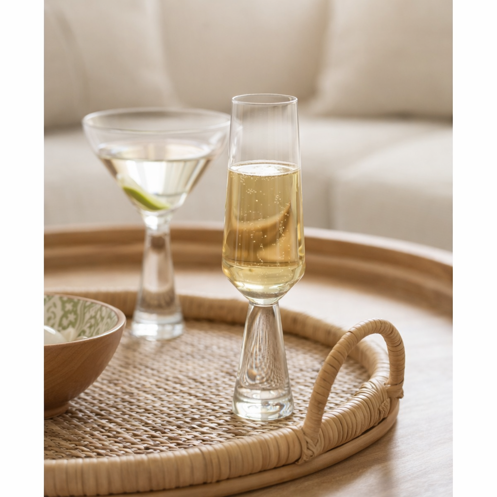 Verre à champagne J-Line Walker - verre - transparent en situation