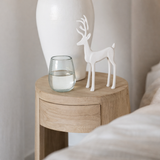 J -Line Figure Rendeer Goa - Aluminium - Wit- Small en situation