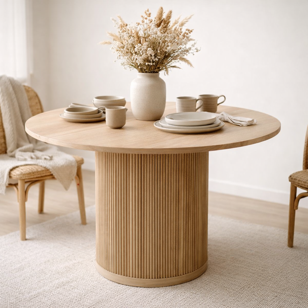 J-Line tafel Vincent - hout - naturel - large en situation