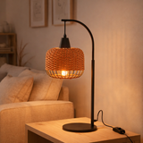 J-Line Lampe Lanterne Métal Orange en situation