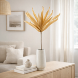 Fleur J-Line Feuilles Longues Eva - plastique - jaune en situation