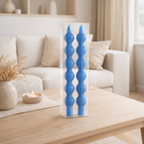 Bougie J-Line Gourd - bleue - 5U - boîte de 2 en situation
