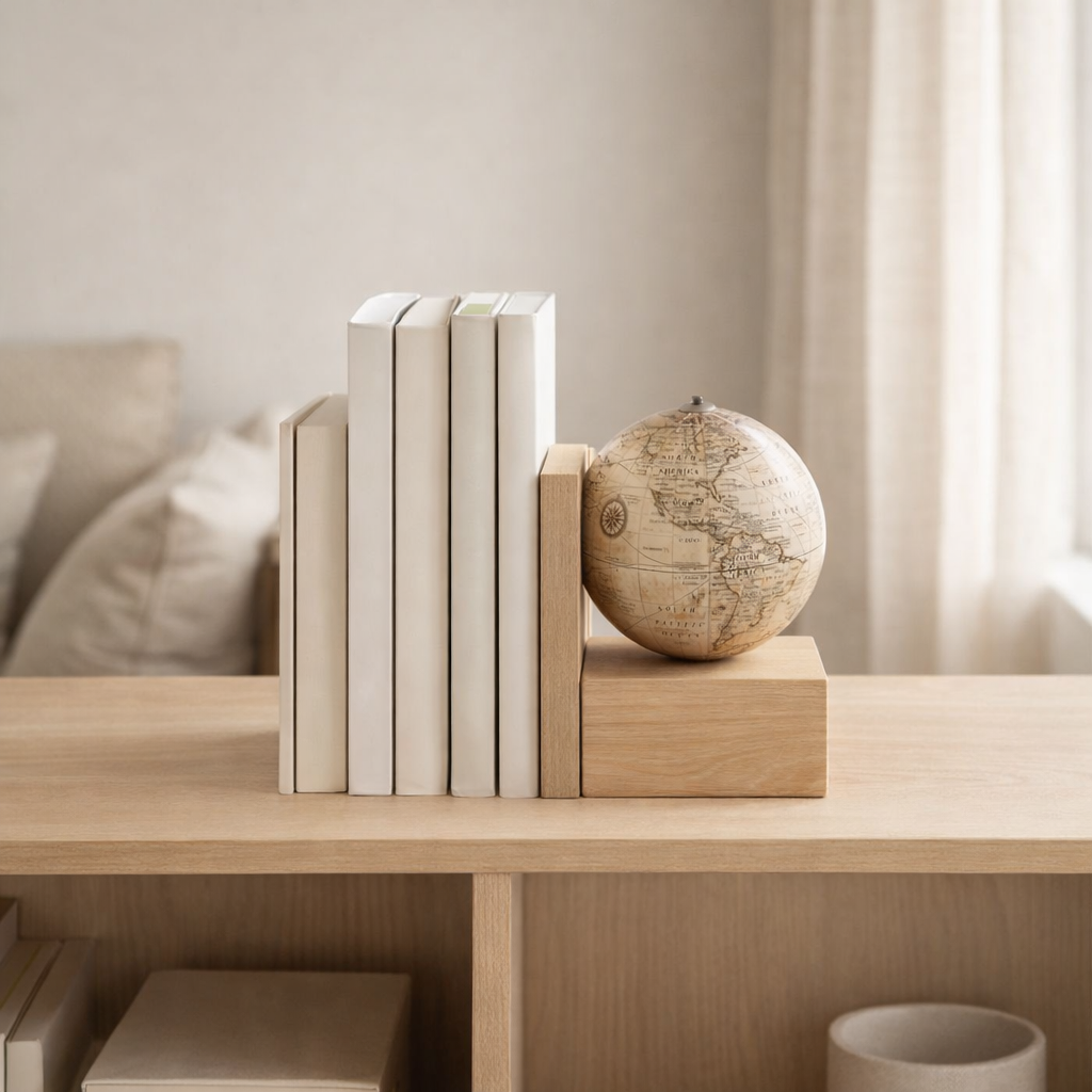 J -line Pendant Globe - Plastic - Beige en situation
