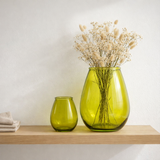 J-Line Vase Oeuf Verre Jaune Grand en situation