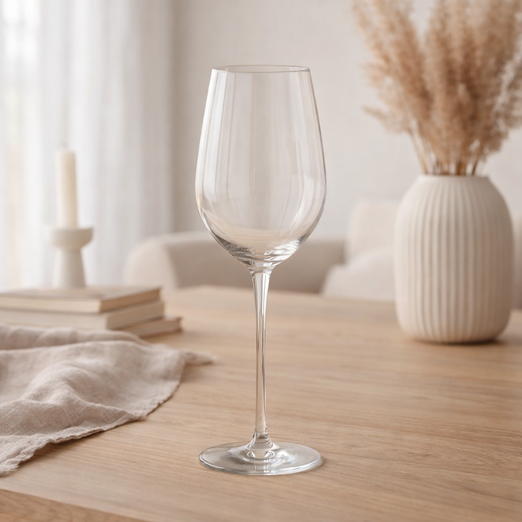 Verre à vin blanc J-Line Tia - verre - transparent en situation