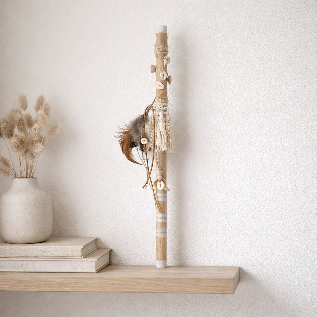 J -line Decoration Stok Boho Beach - Wood - Natural / Beige en situation