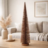 J -line décoration de Noël arbre de Noël - plastique - brun - grand en situation