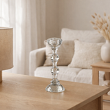 J-Line Bougeoir Marie Cristal Transparent Grand en situation