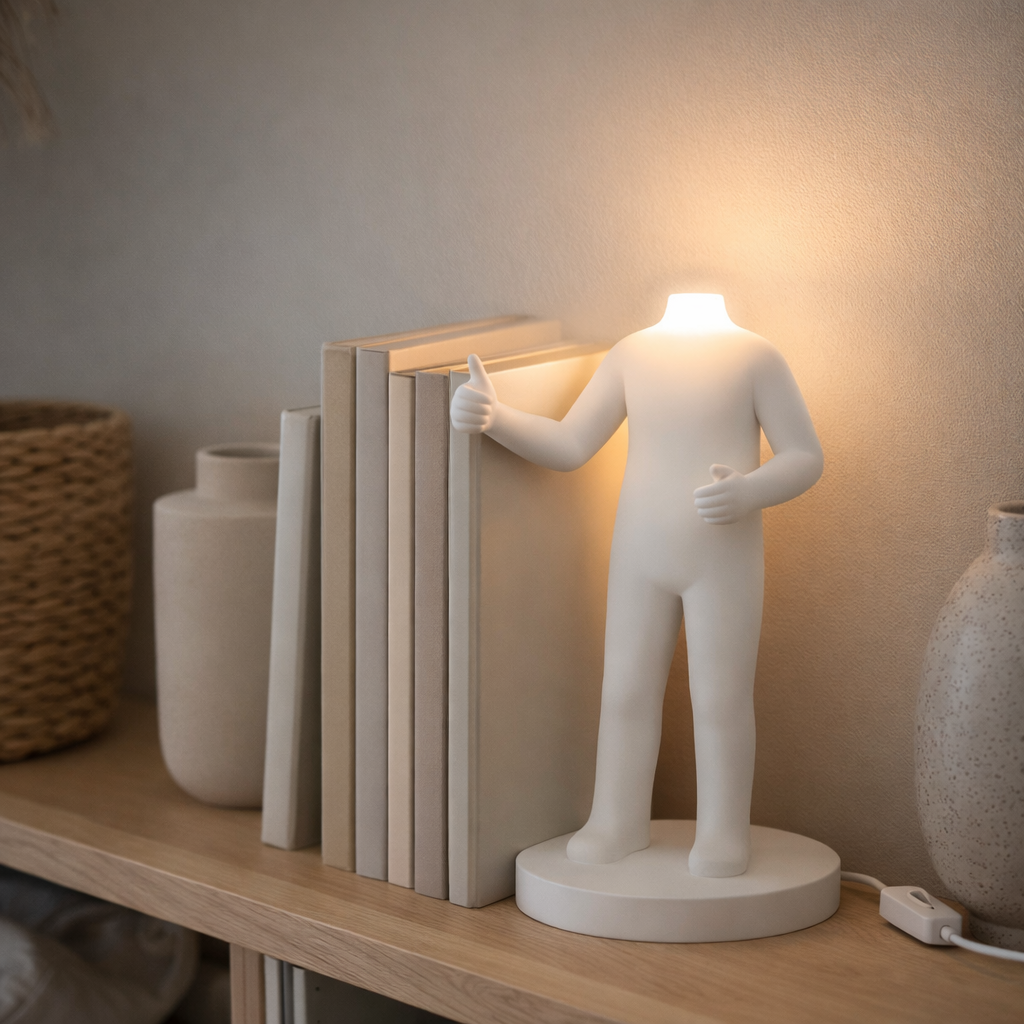 J-LIGNE LAMP Tableau - Résine - Blanc en situation