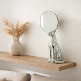 J -line Decoration Leopard Spiegel - Résine - Silver - Small en situation