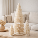 J -line Décoration de Noël arbre de Noël - bois - blanc - extra grand en situation