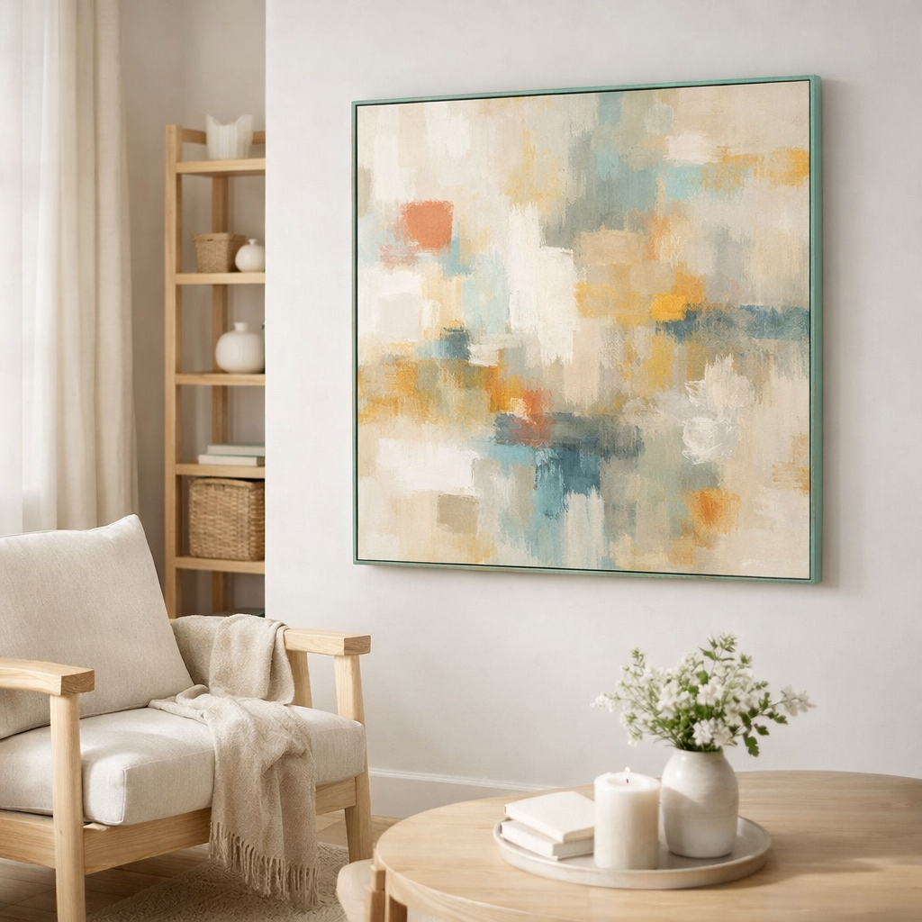 J-Line Painting Fog Peinture acrylique/mélange de toile en situation