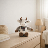 J-Line Vache+Écharpe Peluche Polyester Mix Petit en situation